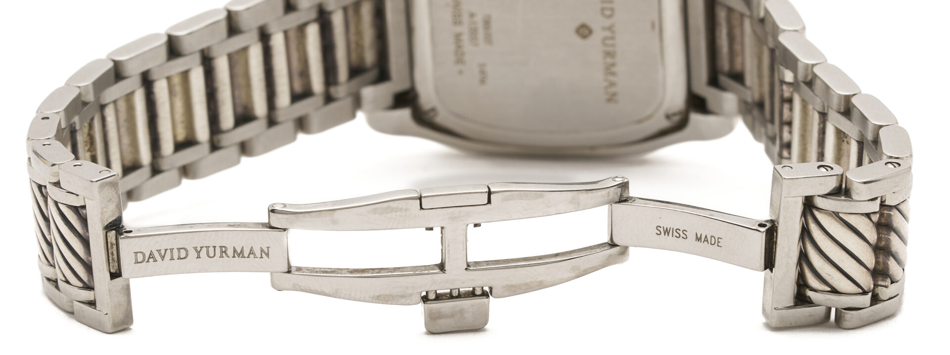 Lot 1257: David Yurman Thoroughbred Watch w/ Diamond Bezel