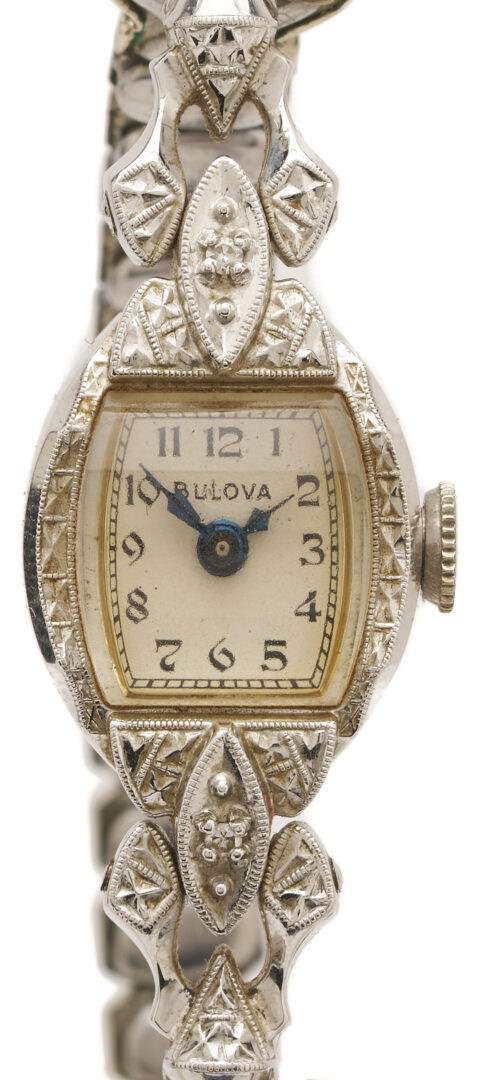 Lot 1258: 14K Gold Bulova Watch