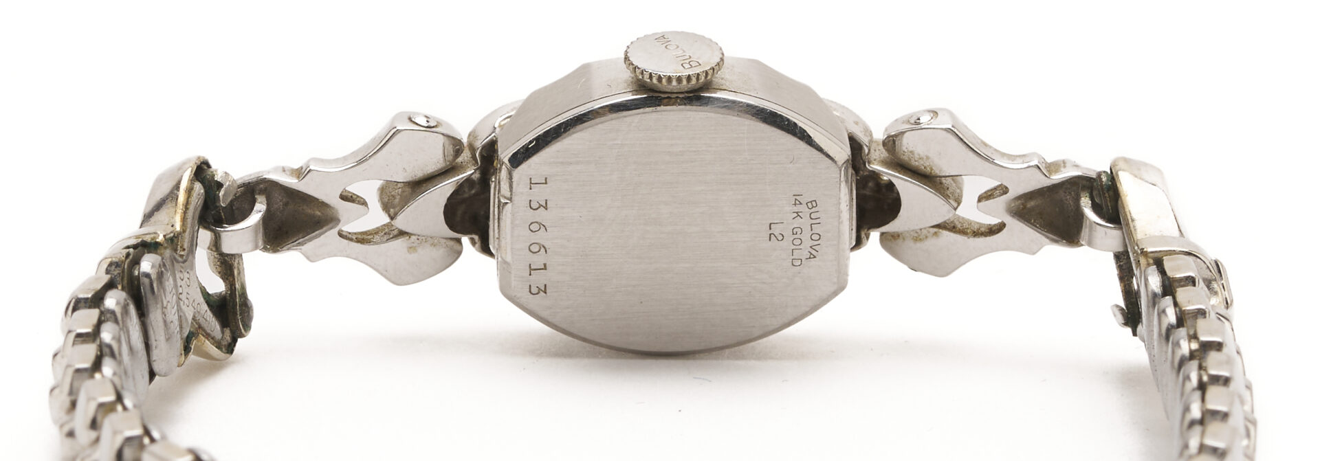 Lot 1258: 14K Gold Bulova Watch