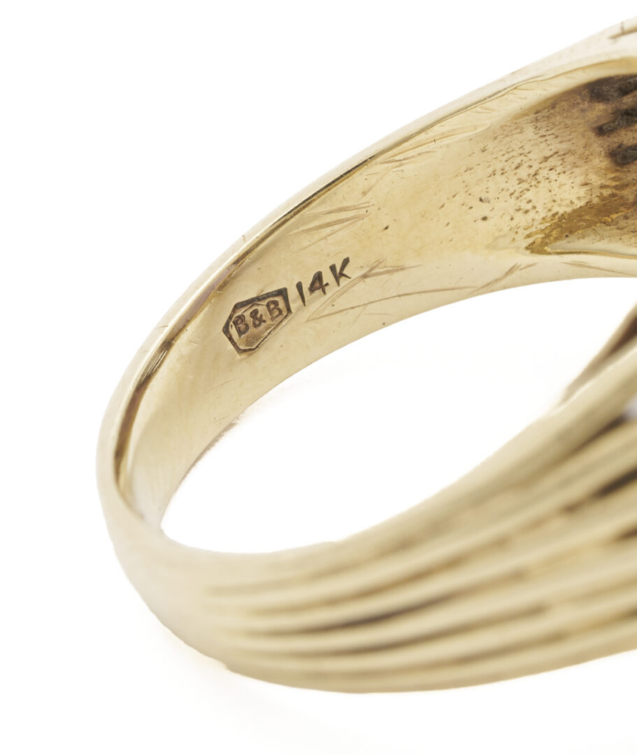 Lot 1259: 14K Gold & Amethyst Ring