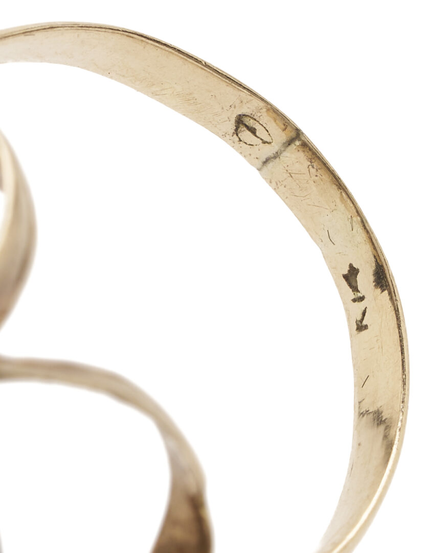 Lot 1267: 3 Ladies’ 14K Gold Rings