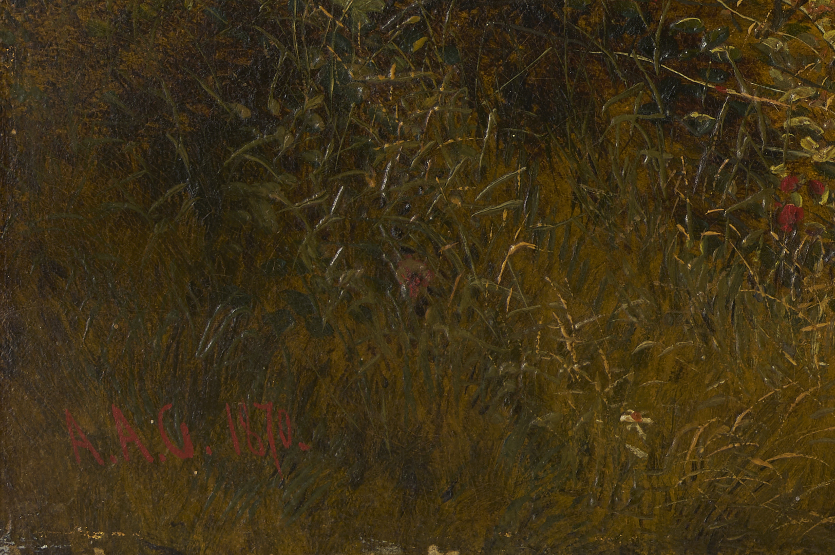 Lot 126: Alfred A Glendening, Sr. O/C Harvest Landscape Painting, Noonday Rest