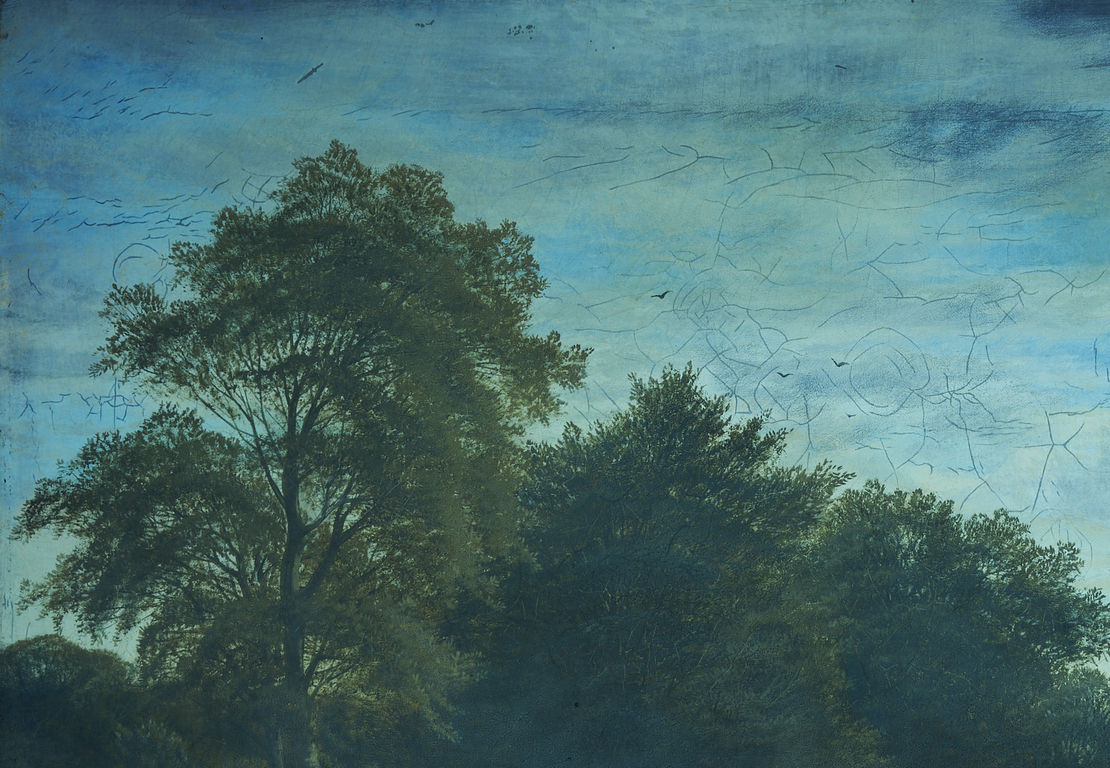 Lot 126: Alfred A Glendening, Sr. O/C Harvest Landscape Painting, Noonday Rest