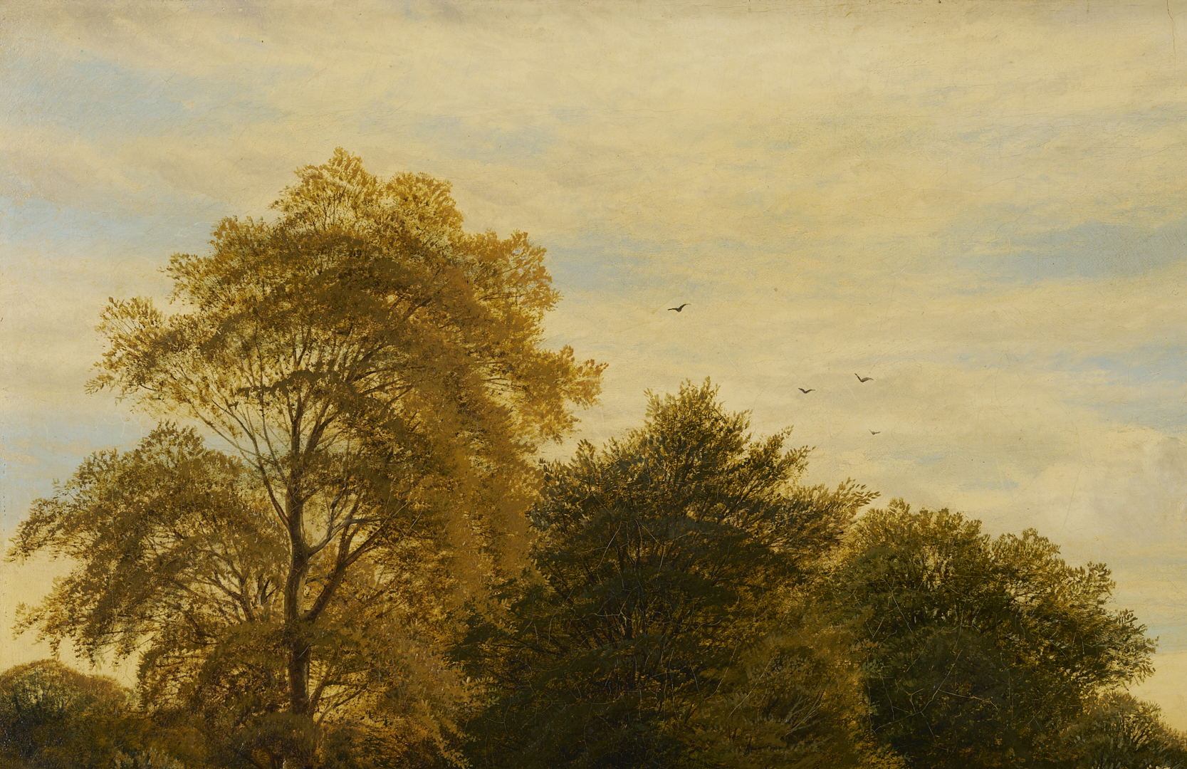 Lot 126: Alfred A Glendening, Sr. O/C Harvest Landscape Painting, Noonday Rest