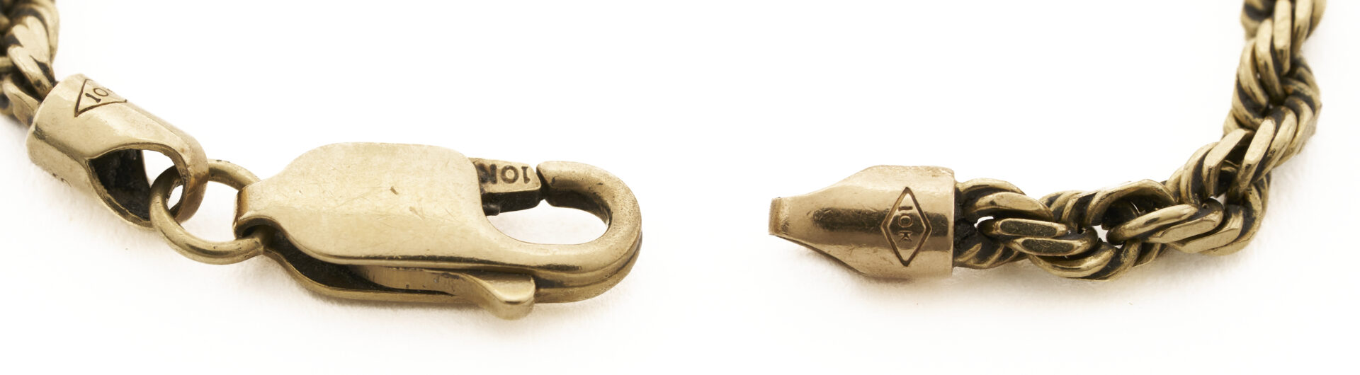 Lot 1270: 2 Ladies’ 10K Gold Bracelets