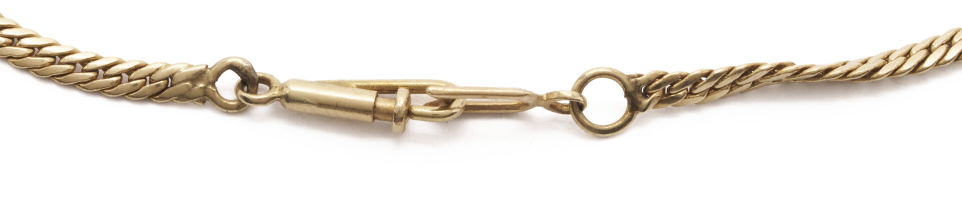 Lot 1272: 14K Gold Curb Link Chain Necklace