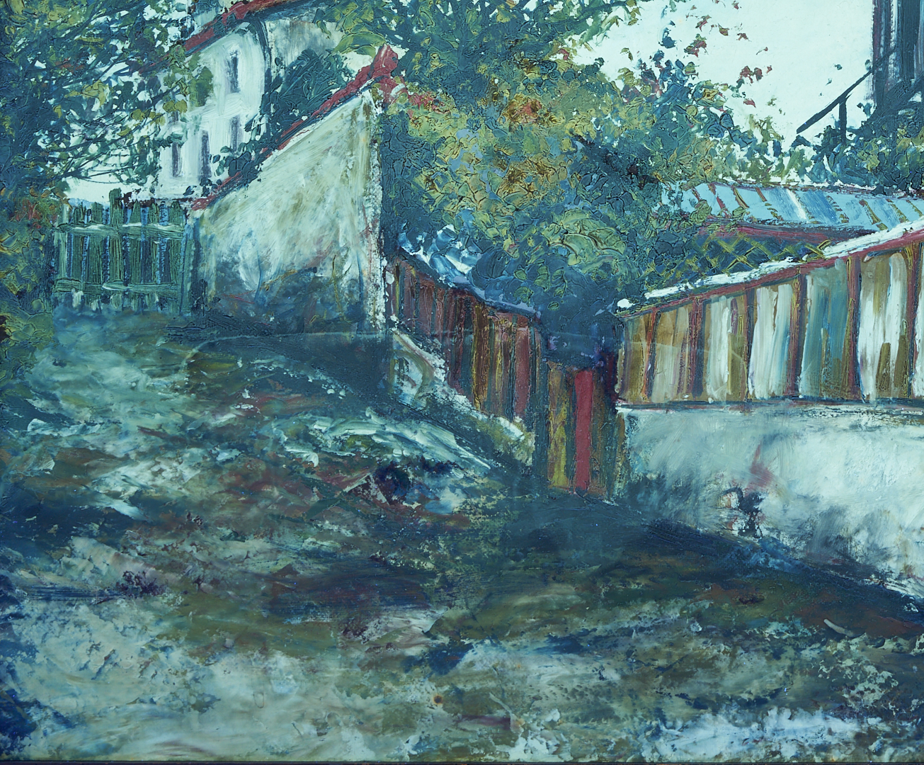 Lot 127: Elisee Maclet O/B Painting, Le Moulin de la Galette, Montmartre