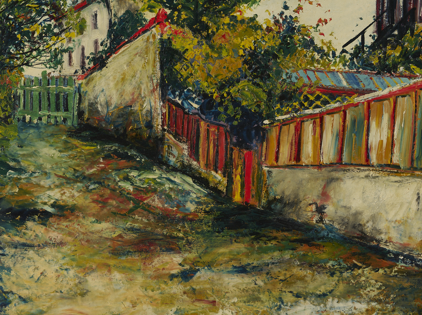 Lot 127: Elisee Maclet O/B Painting, Le Moulin de la Galette, Montmartre