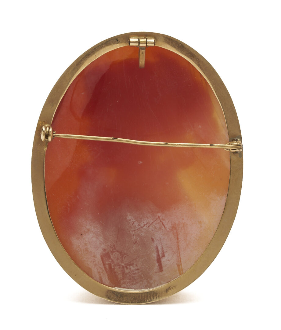Lot 1282: 14K Gold Framed Cameo