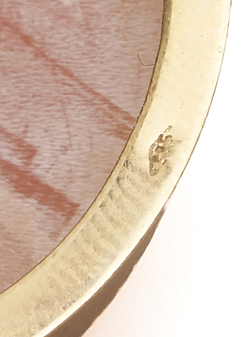 Lot 1282: 14K Gold Framed Cameo