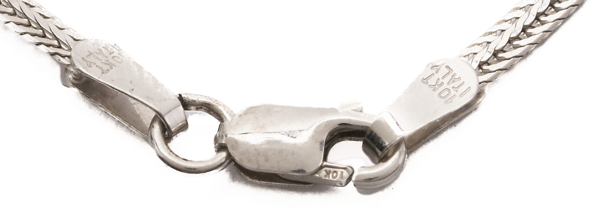 Lot 1284: 10K Gold, Diamond, & Sapphire Necklace