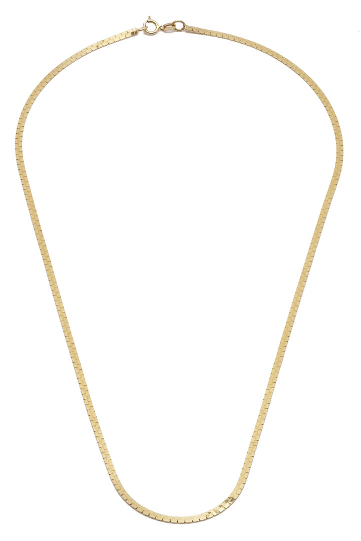 Lot 1285: 14K Gold Necklace
