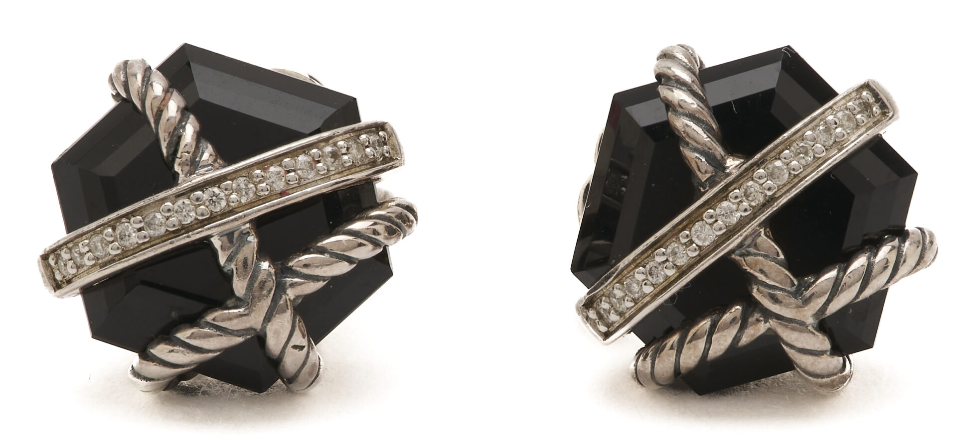 Lot 1286: David Yurman Cable Wrap Stud Earrings