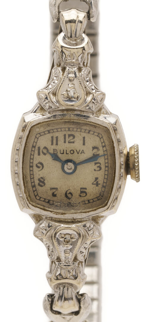 Lot 1287: 14K Gold Bulova Wrist Watch
