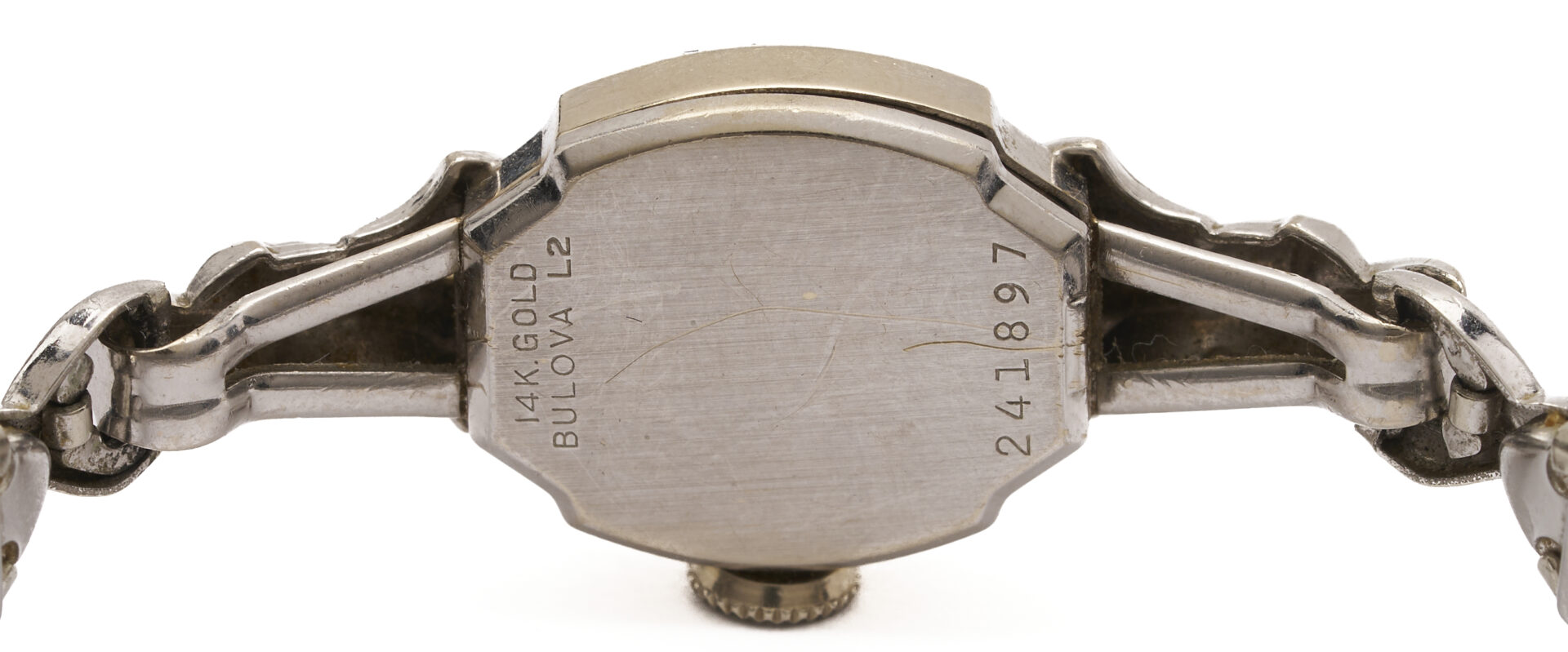 Lot 1287: 14K Gold Bulova Wrist Watch