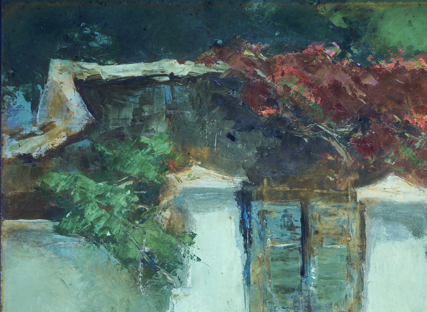 Lot 128: Gerard Pieter Adolfs O/C Indonesian Street Scene Painting