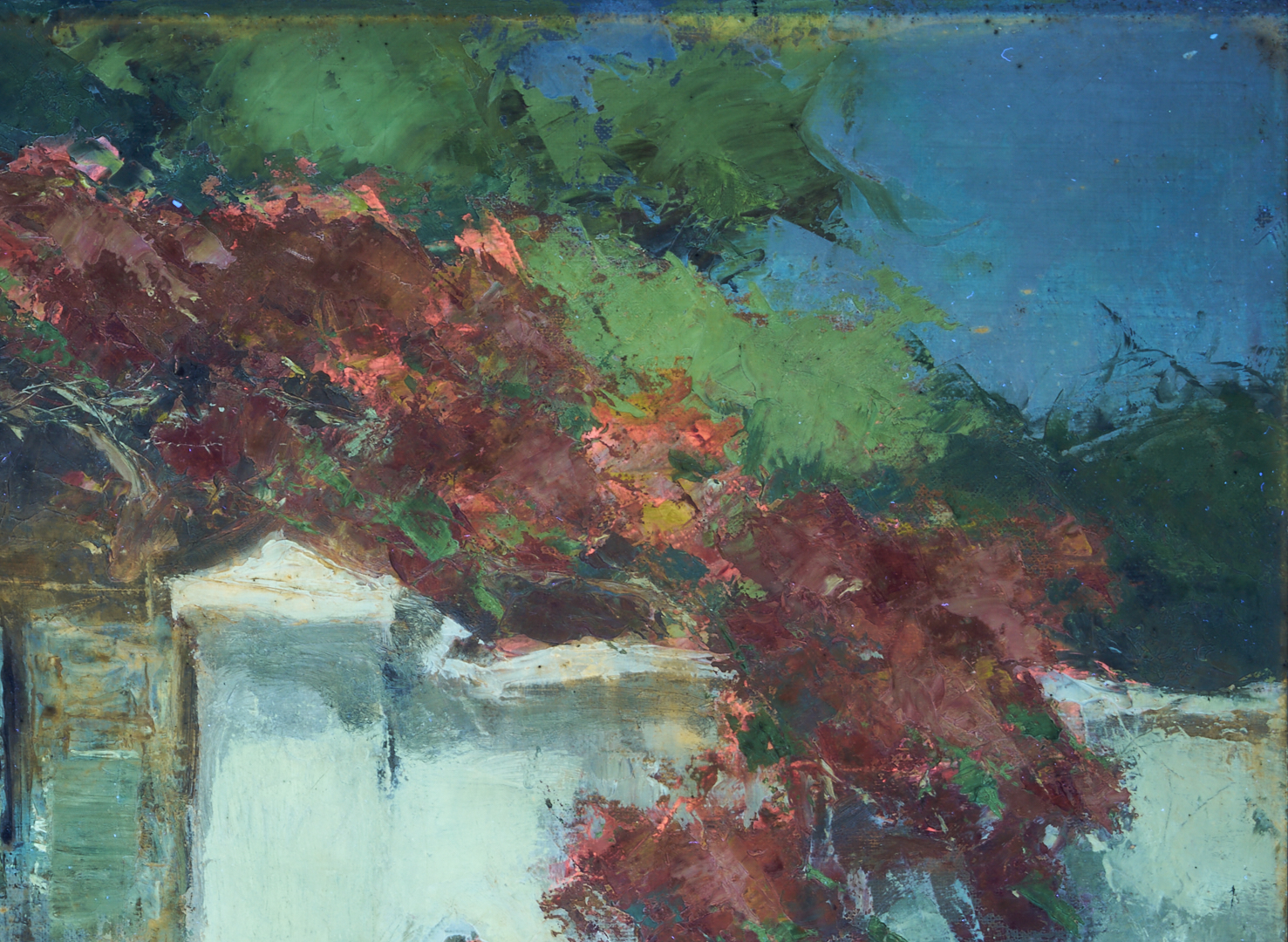 Lot 128: Gerard Pieter Adolfs O/C Indonesian Street Scene Painting