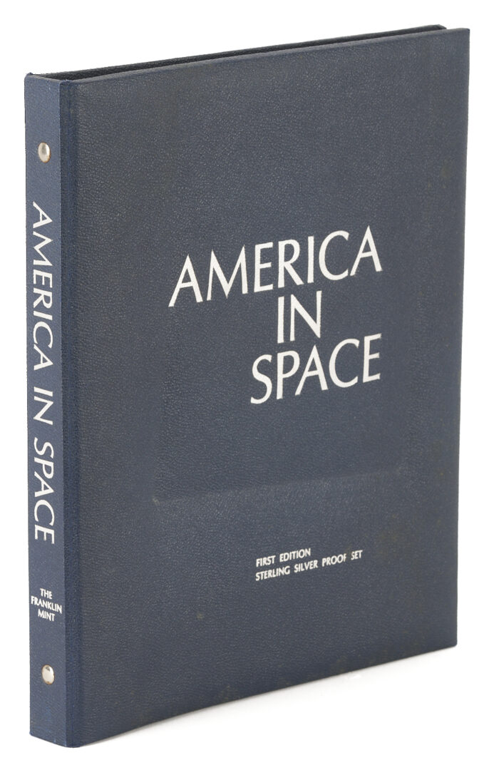 Lot 1292: Franklin Mint America in Space Sterling Silver Proof Set, 1st Ed. (1970), 20 oz.