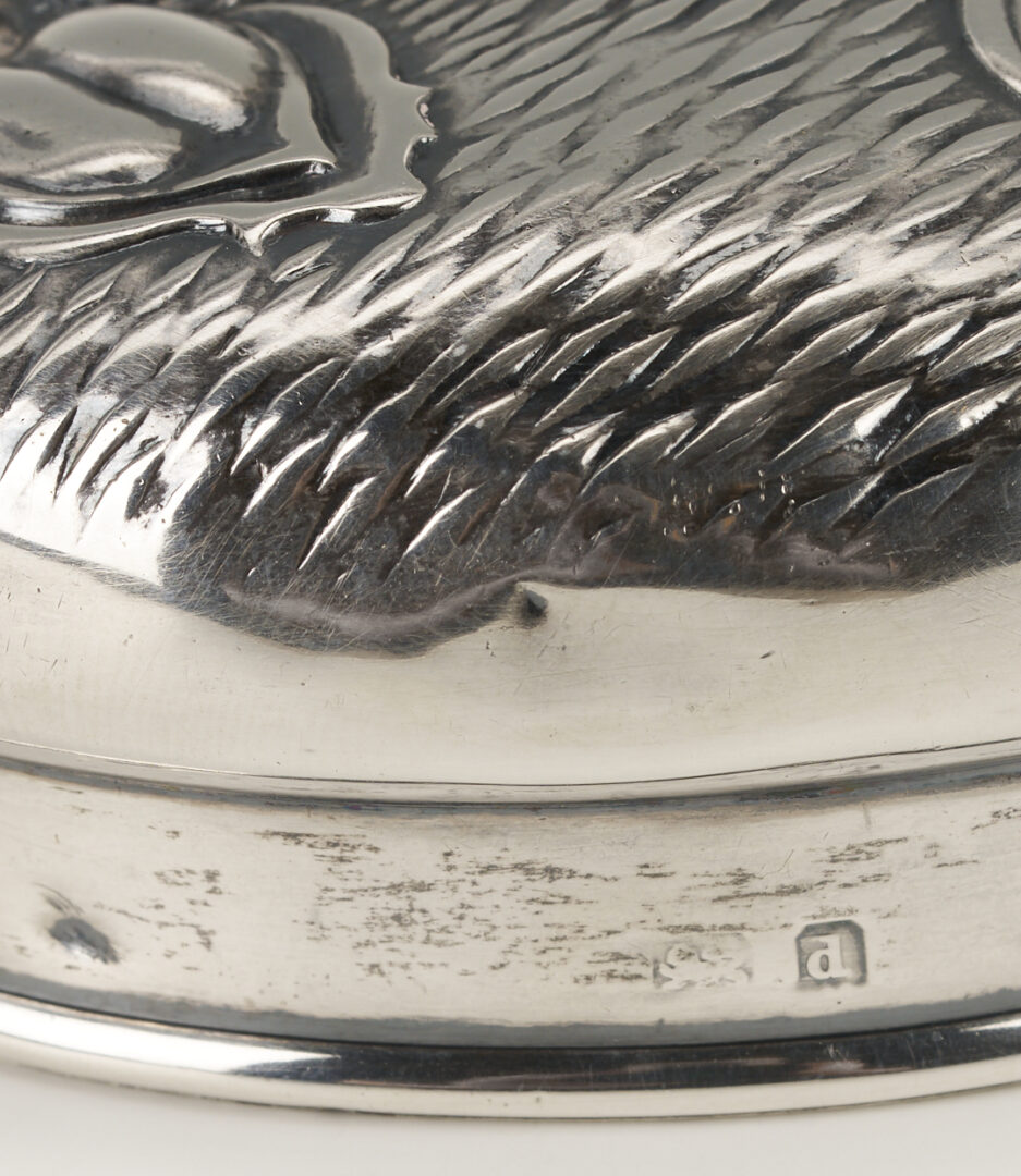 Lot 1296: 14 Assorted Sterling Silver Boxes and Cases