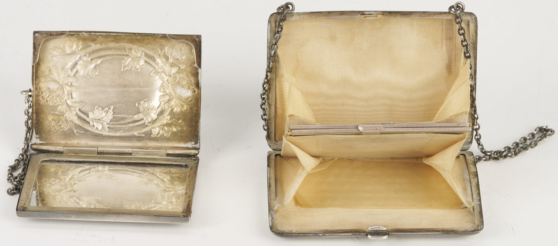 Lot 1296: 14 Assorted Sterling Silver Boxes and Cases