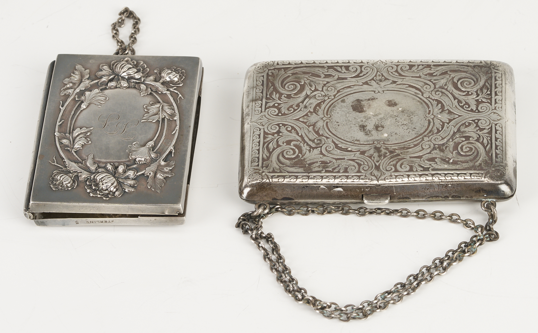 Lot 1296: 14 Assorted Sterling Silver Boxes and Cases