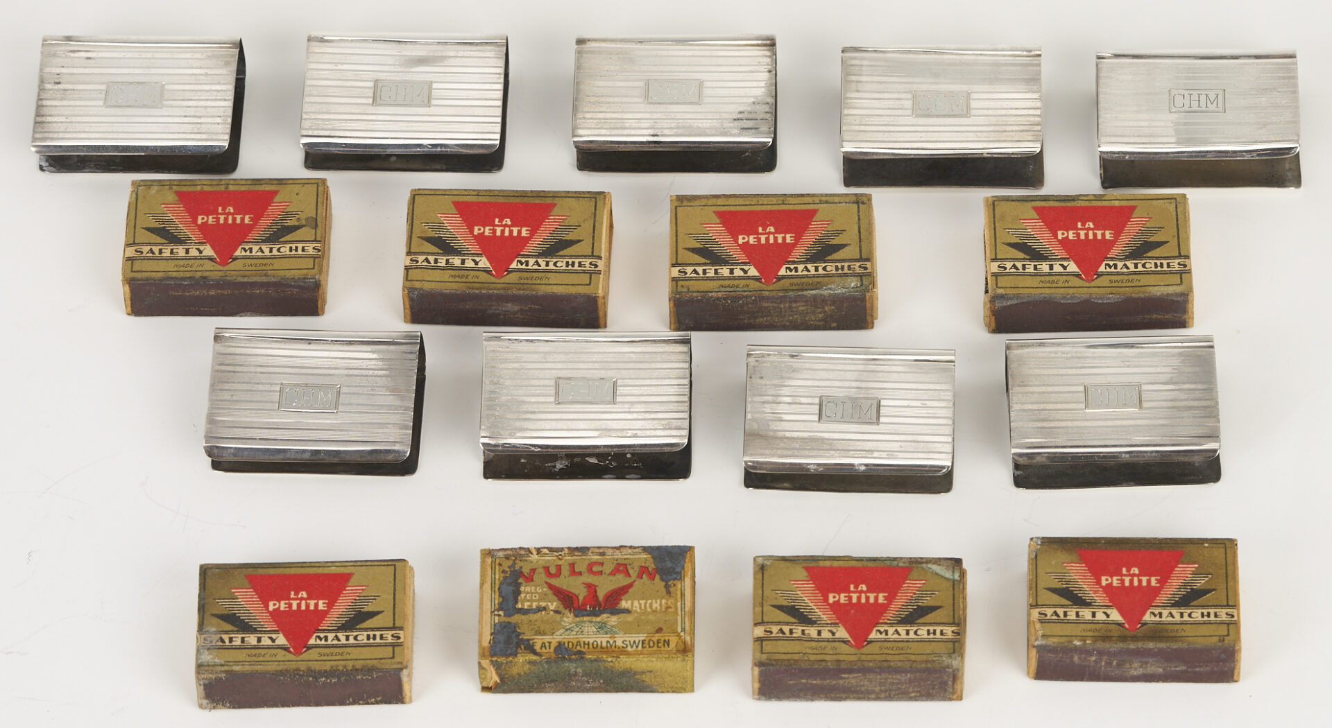 Lot 1296: 14 Assorted Sterling Silver Boxes and Cases