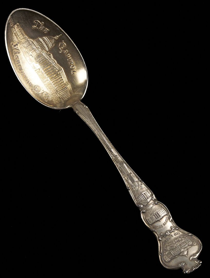 Lot 1297: 27 Pcs. Assorted Flatware Incl. Souvenir Spoons