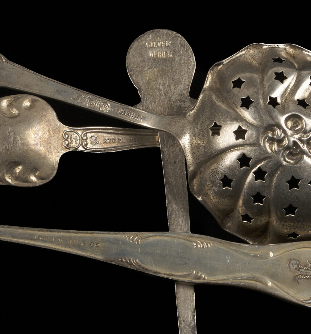 Lot 1297: 27 Pcs. Assorted Flatware Incl. Souvenir Spoons