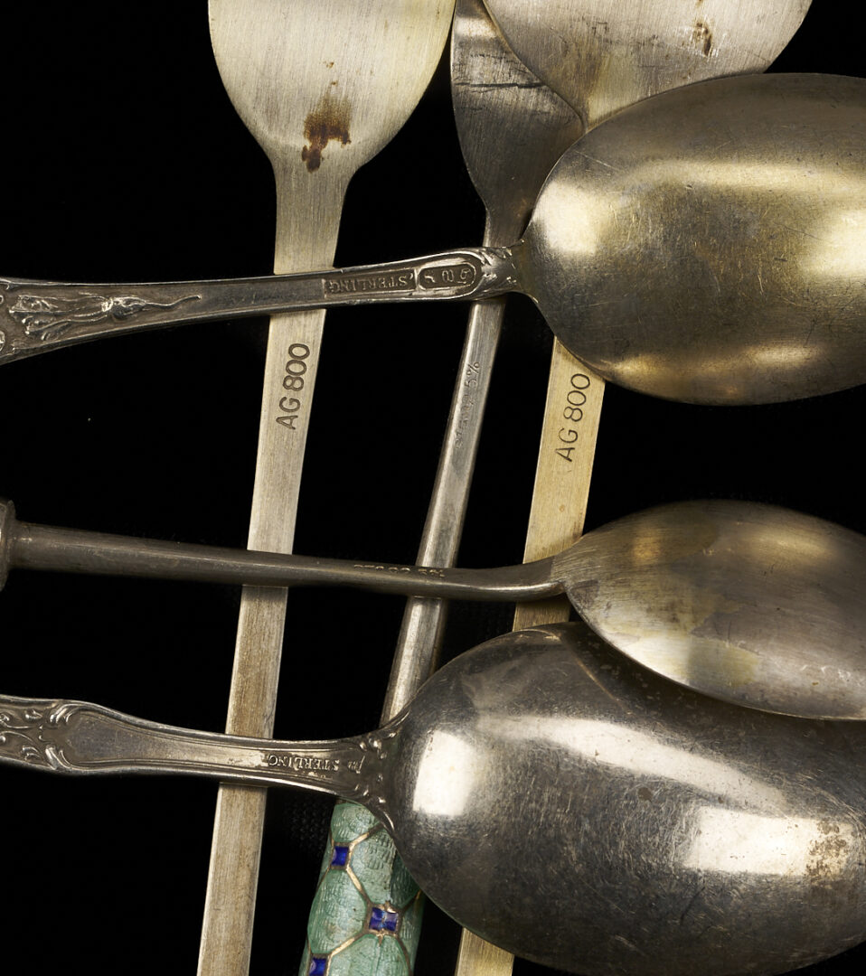 Lot 1299: 44 Novelty and Enameled Silver Items incl. Chinese