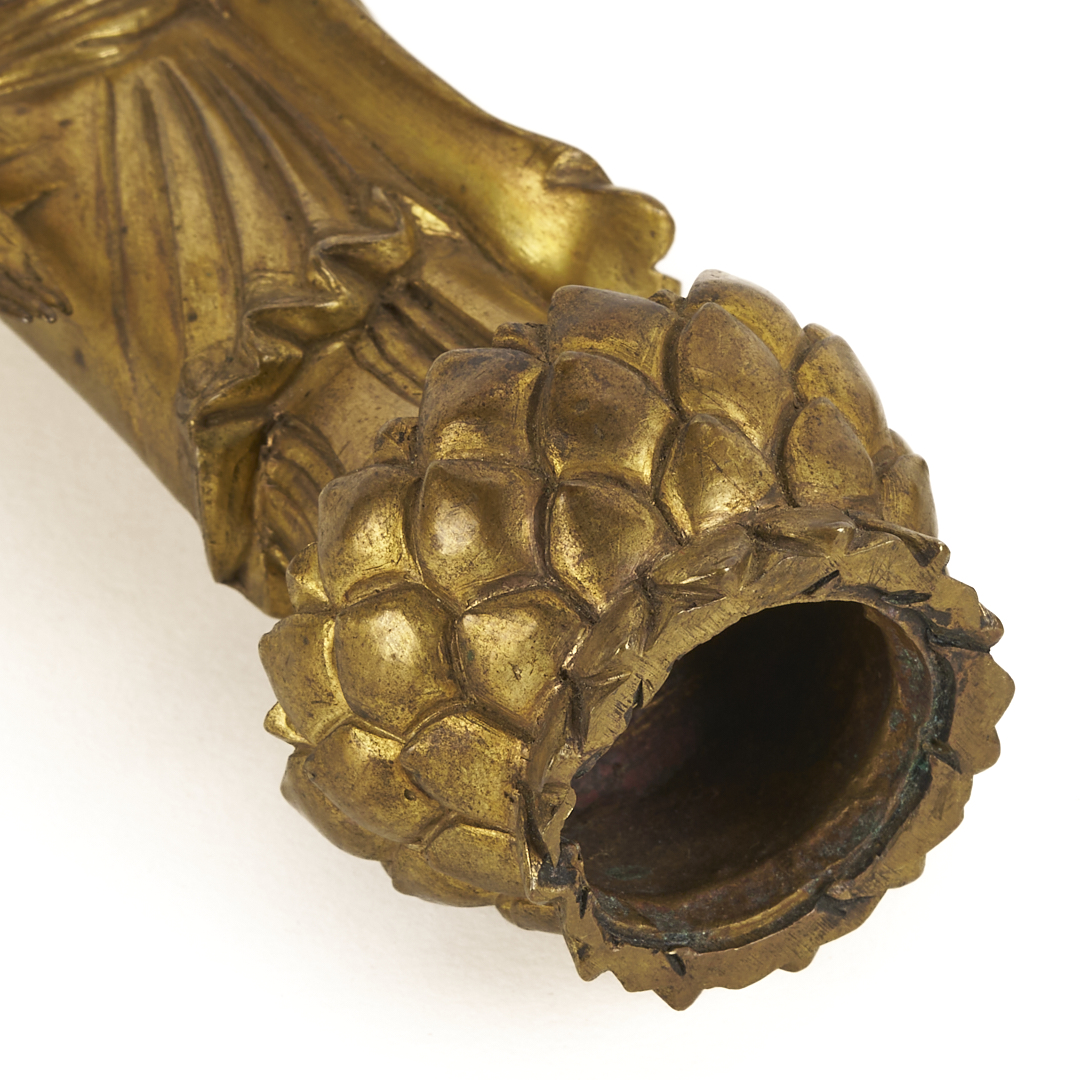 Lot 12: Two Small Gilt Buddha Figures