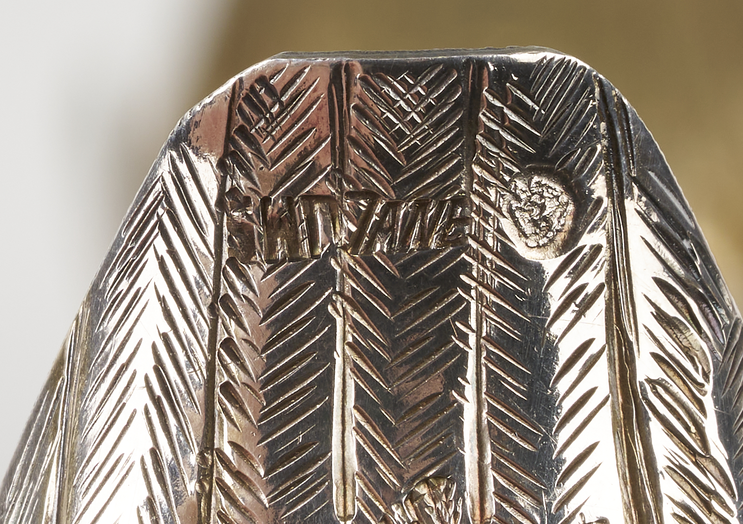 Lot 1301: Pair Jose Marmolejo Tane Silver Swan Salts and Spoon