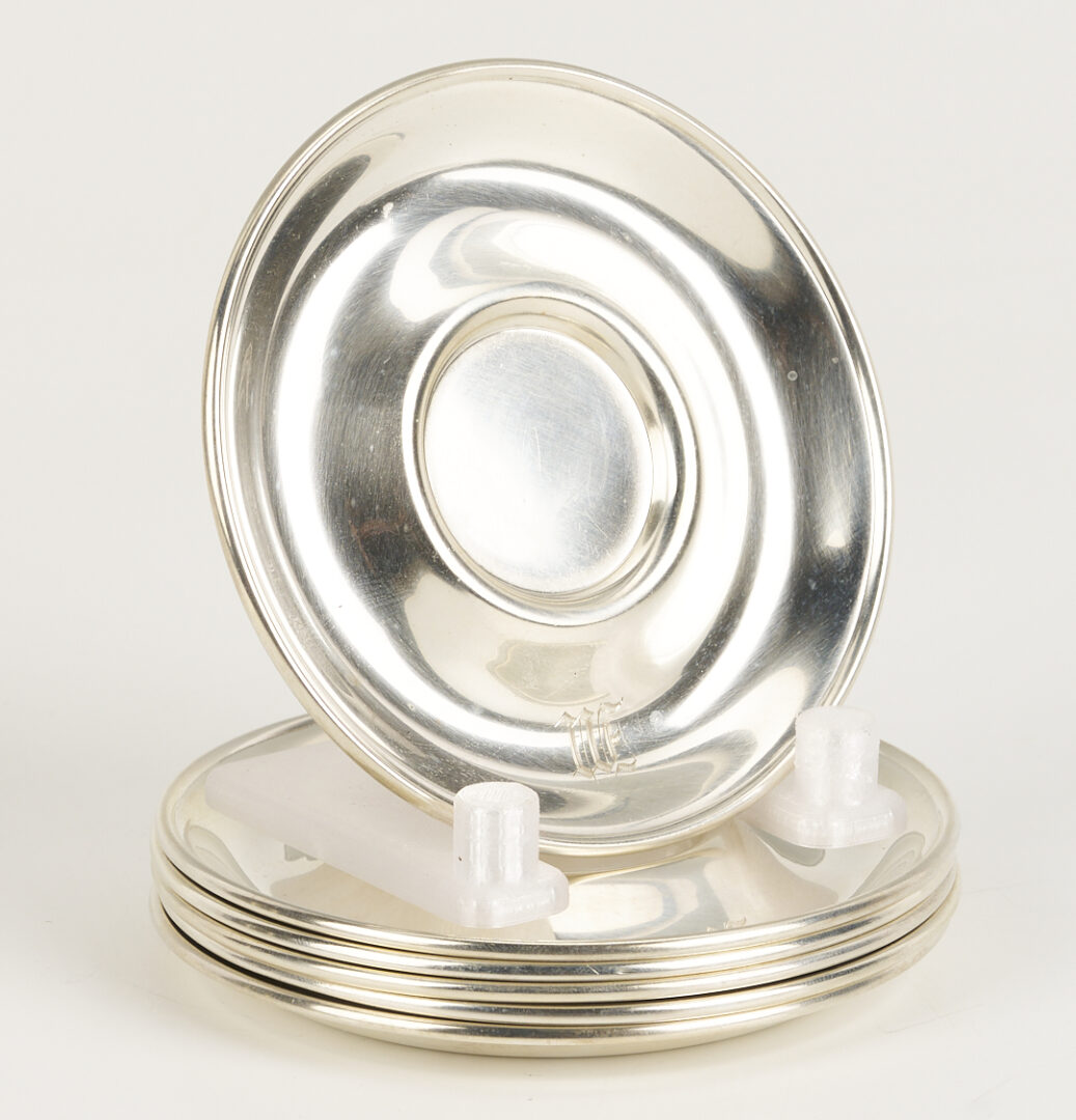 Lot 1302: 6 Gorham Sterling Demitasse Cups & Saucers
