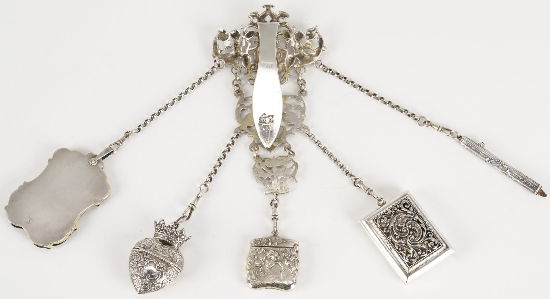 Lot 1305: Silver Chatelaine