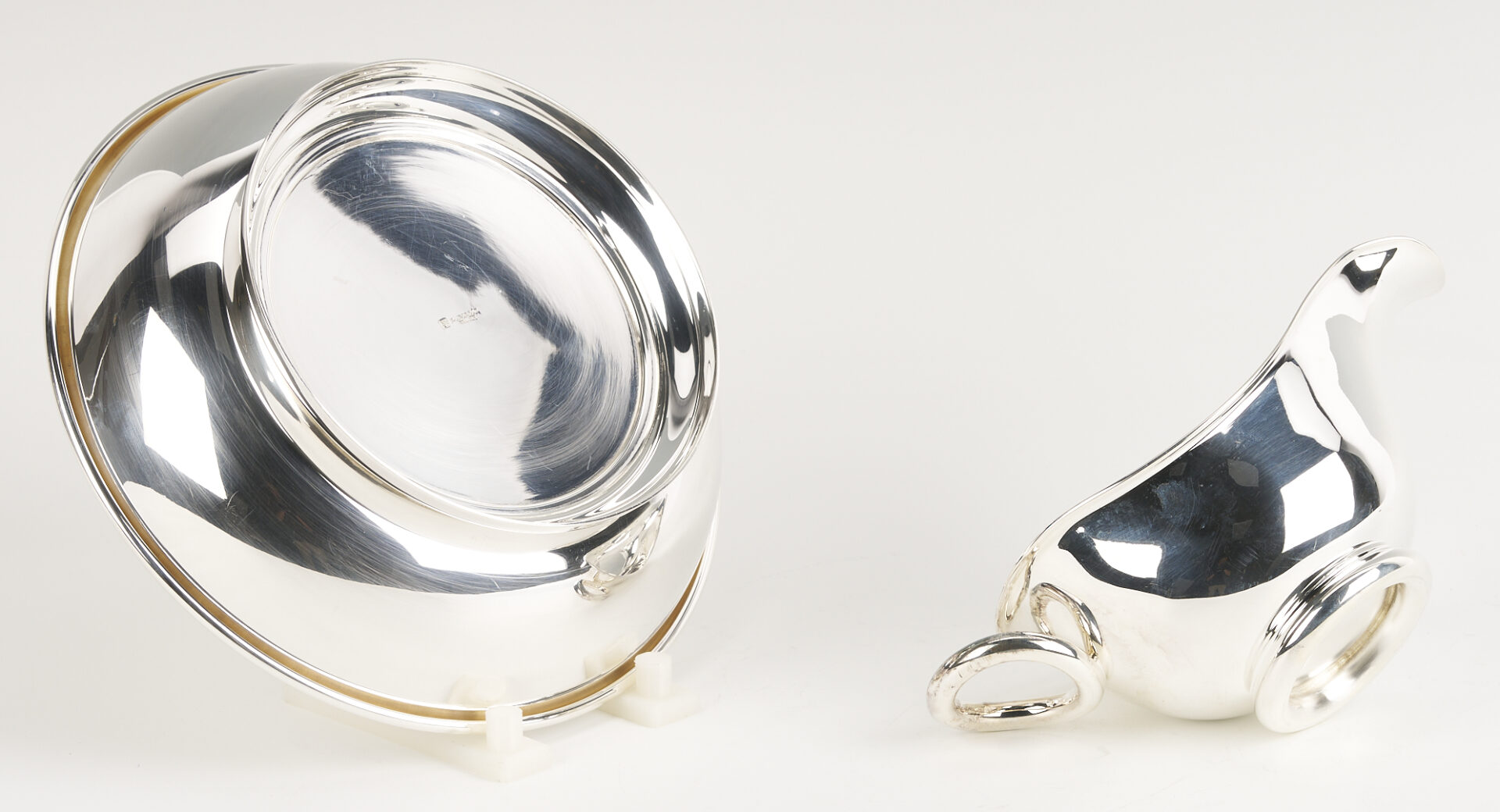 Lot 1306: 4 Silverplated Items Incl. Christofle & Puiforcat