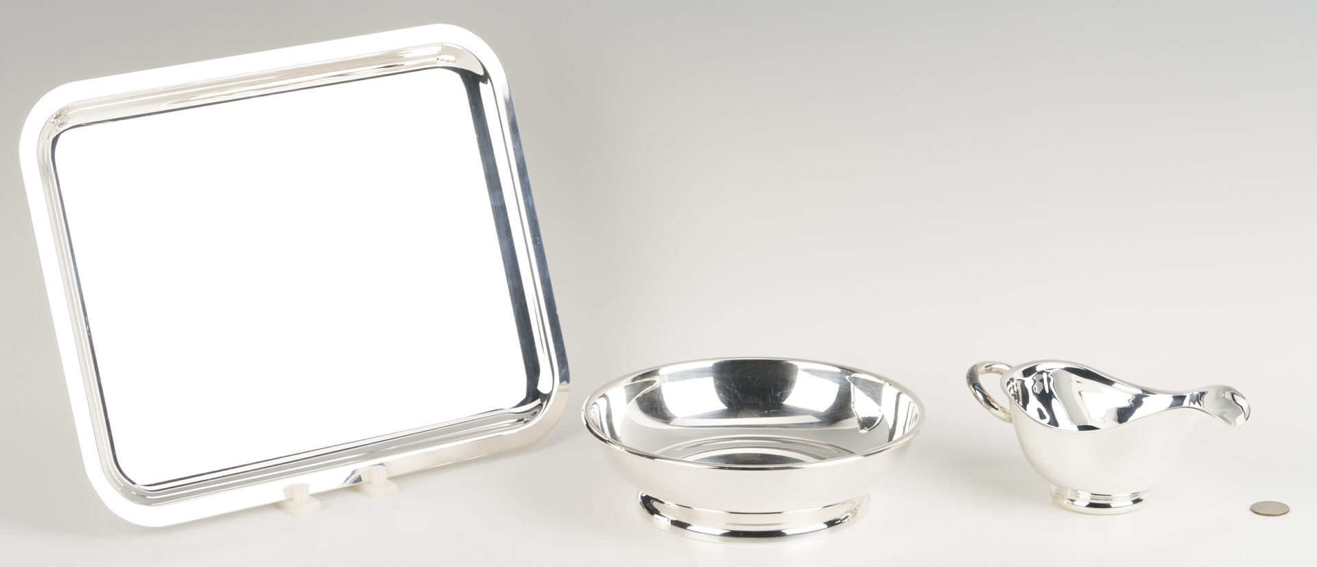 Lot 1306: 4 Silverplated Items Incl. Christofle & Puiforcat