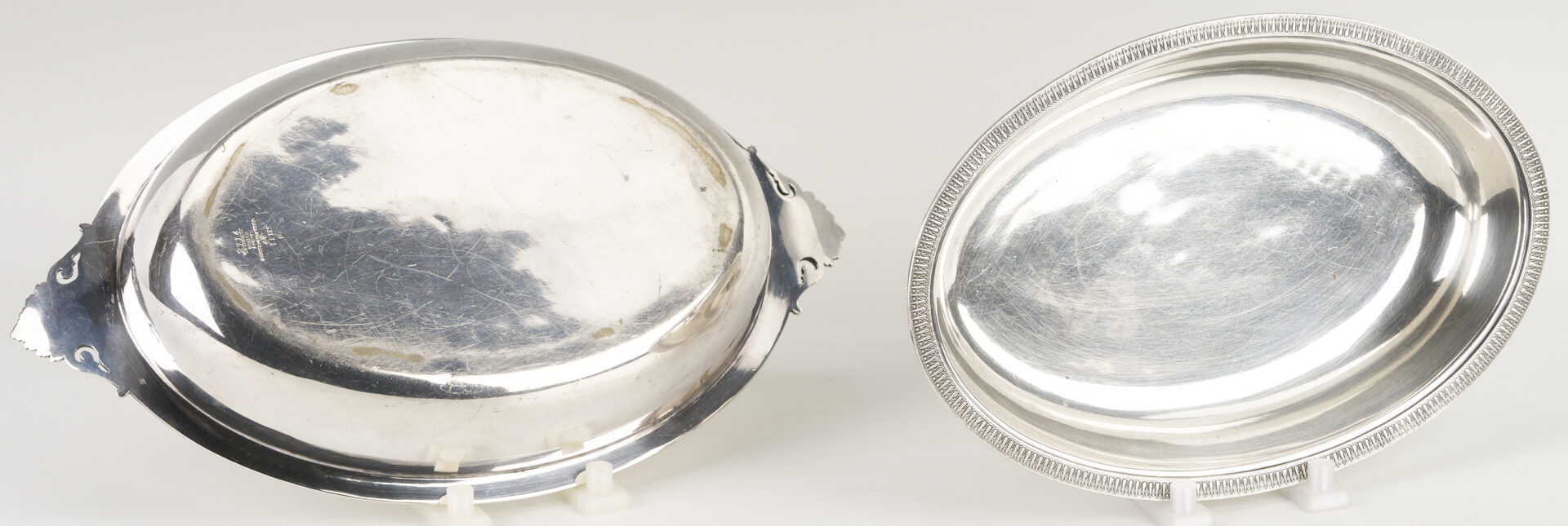 Lot 1309: 6 Silver items incl. Tiffany Silverplated Entree Dish