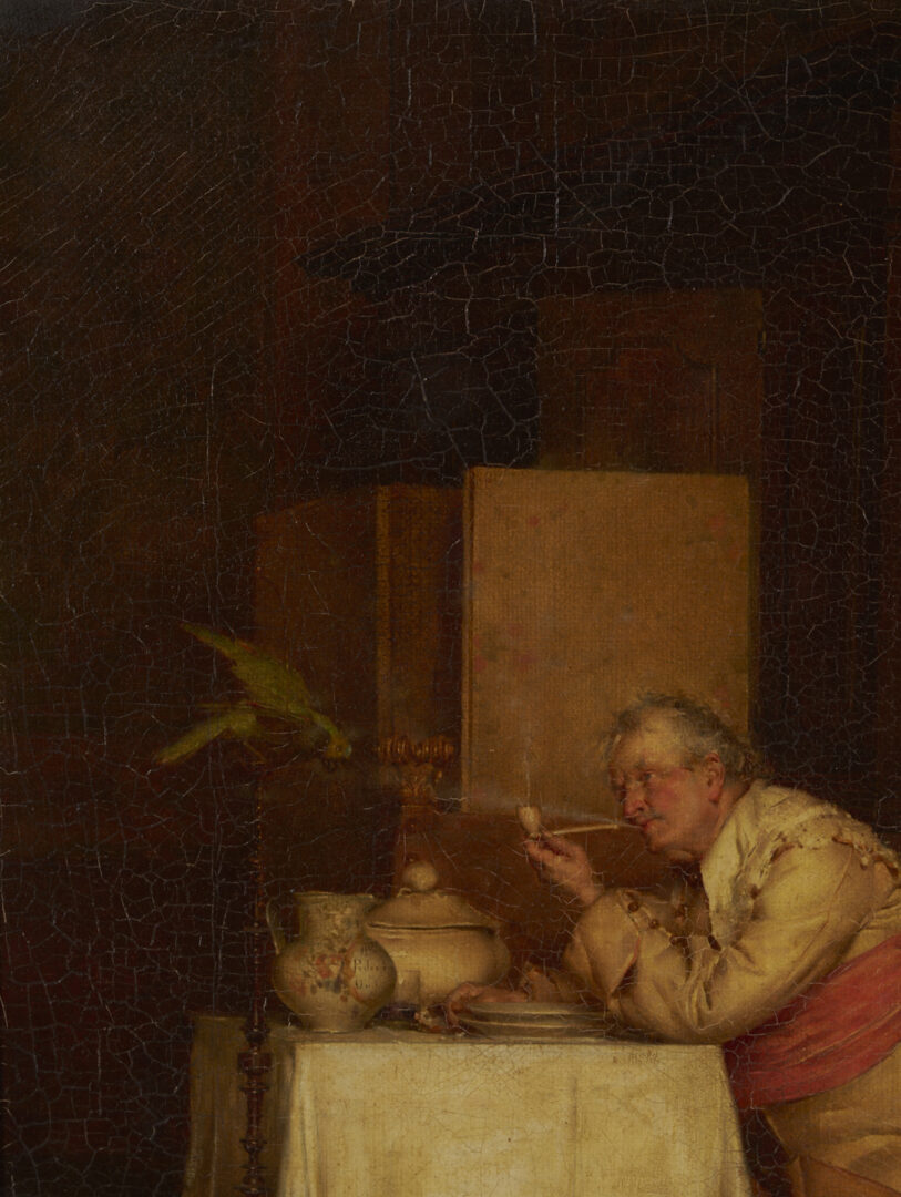 Lot 130: Giuseppe Bortignoni O/C Painting, Good Companions