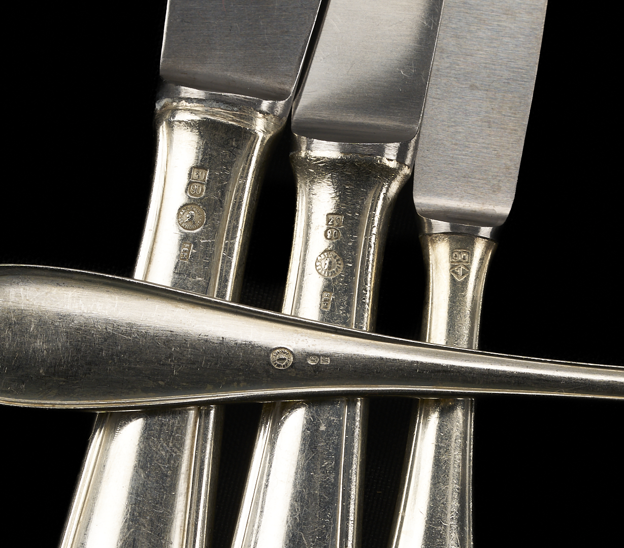 Lot 1312: Artkrupp Berndorf Art Deco Era Flatware, 118 pcs