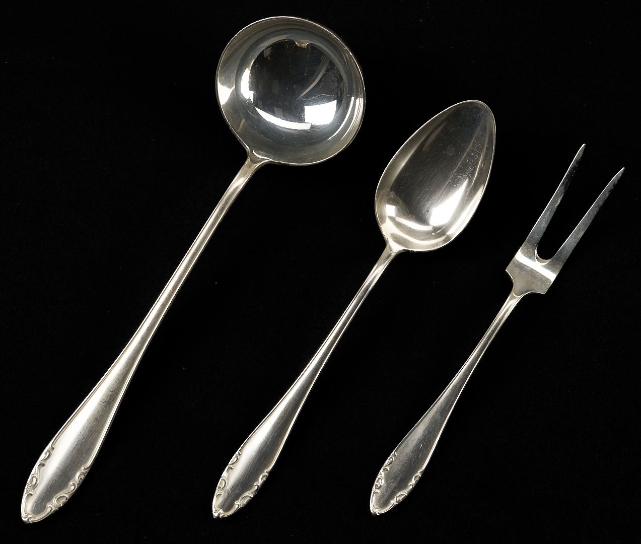 Lot 1312: Artkrupp Berndorf Art Deco Era Flatware, 118 pcs