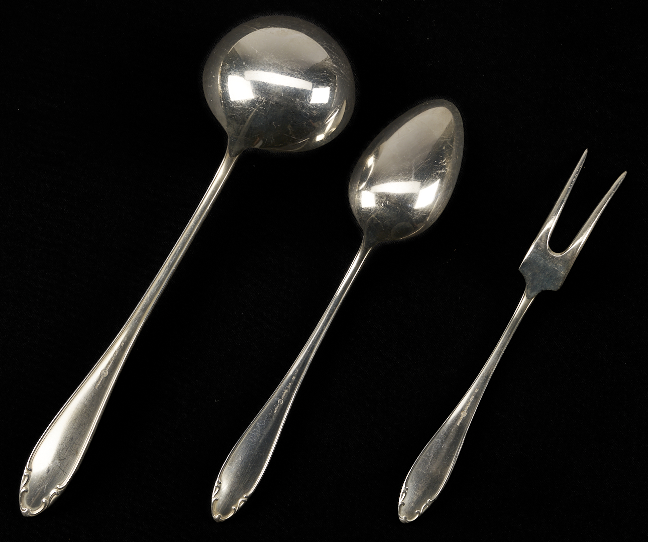 Lot 1312: Artkrupp Berndorf Art Deco Era Flatware, 118 pcs