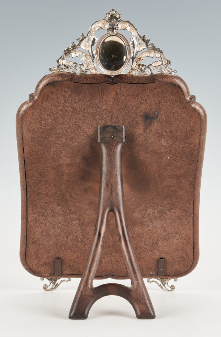 Lot 1313: 5 Piece Pairpoint Silverplated Tea Service Plus Alpadur Silverplate Mirror