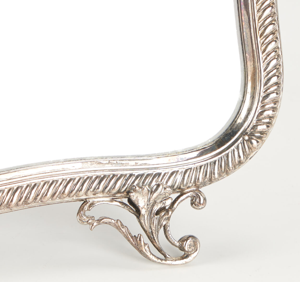 Lot 1313: 5 Piece Pairpoint Silverplated Tea Service Plus Alpadur Silverplate Mirror