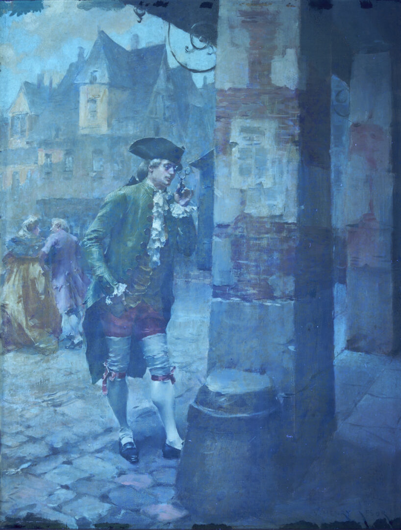 Lot 131: Henri Victor Lesur Oil Painting, French Street Scene