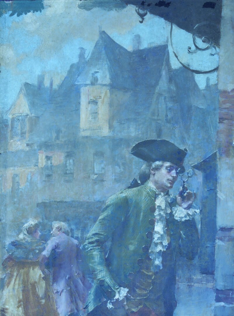 Lot 131: Henri Victor Lesur Oil Painting, French Street Scene