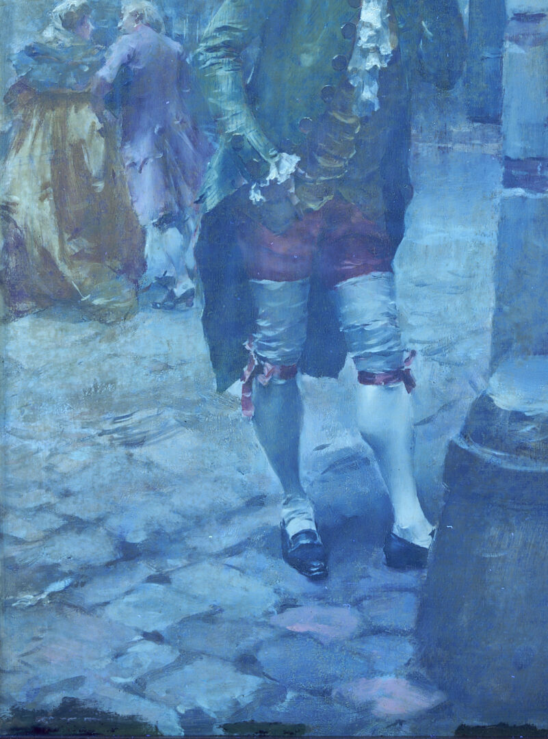 Lot 131: Henri Victor Lesur Oil Painting, French Street Scene