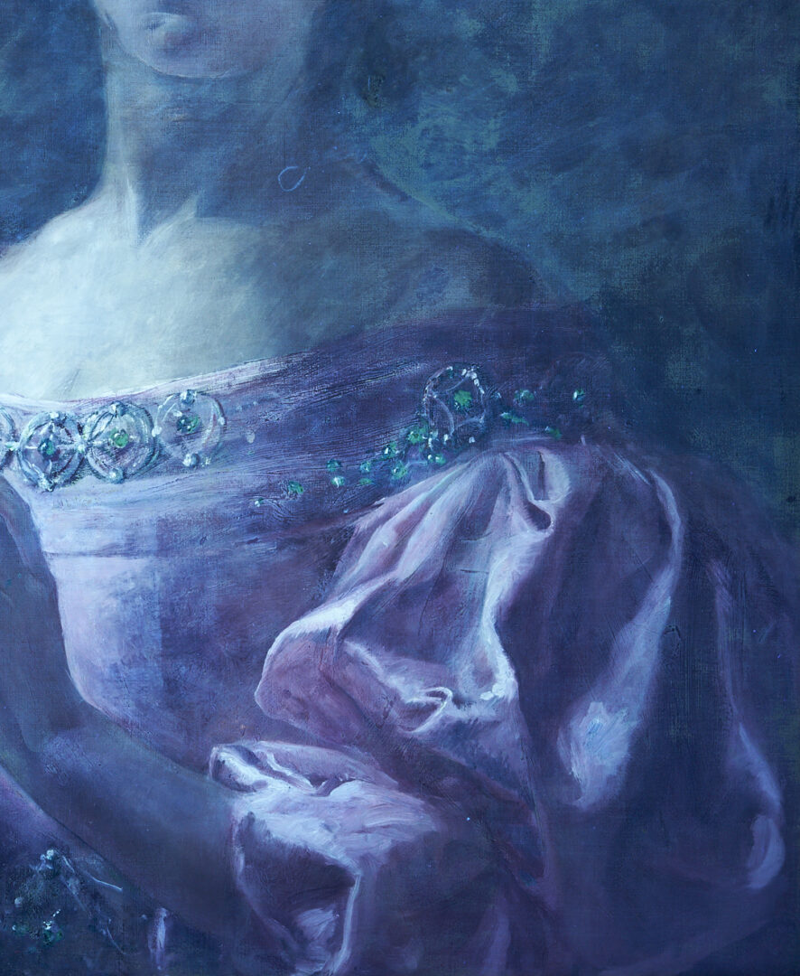 Lot 132: Paul Antoine De La Boulaye, Portrait of Woman in Pink Dress