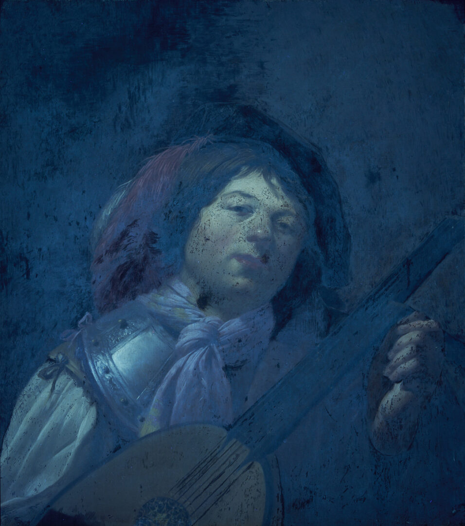 Lot 134: Pieter de Grebber O/C Painting, A Youth Tuning a Lute, ex-Christies/Jack Kilgore