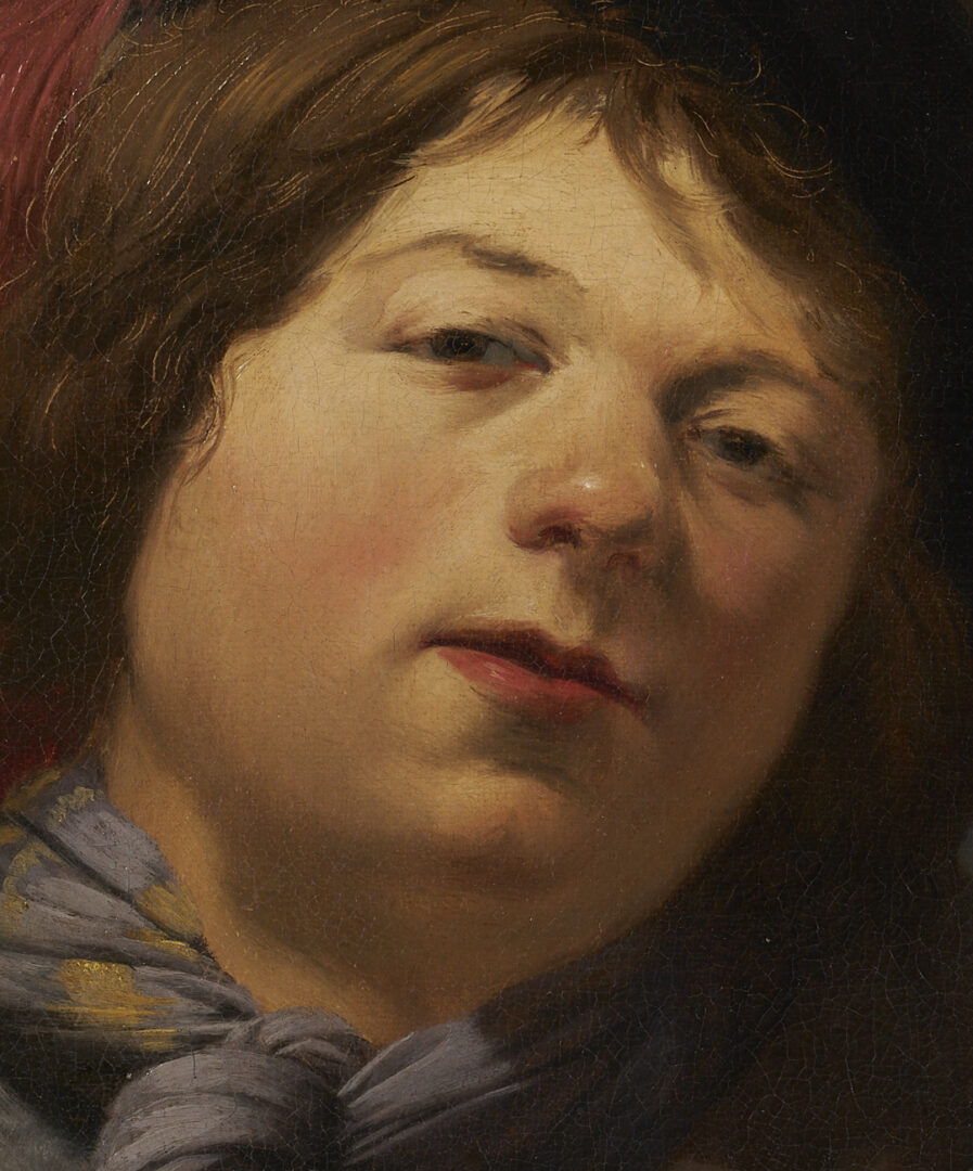 Lot 134: Pieter de Grebber O/C Painting, A Youth Tuning a Lute, ex-Christies/Jack Kilgore