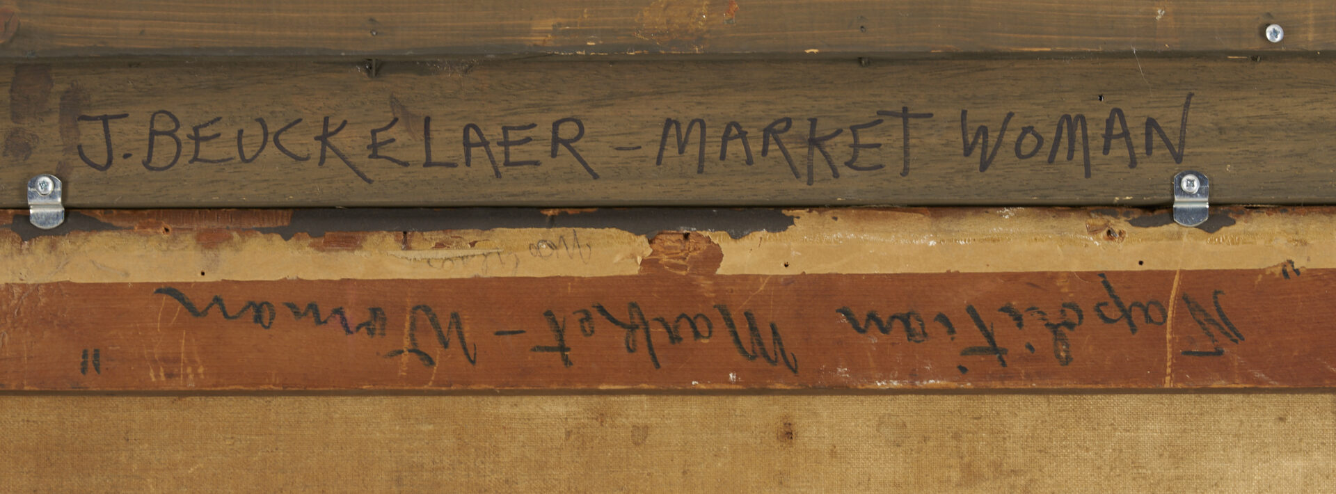 Lot 136: After Joachim Beuckelaer O/C Painting, Market Woman