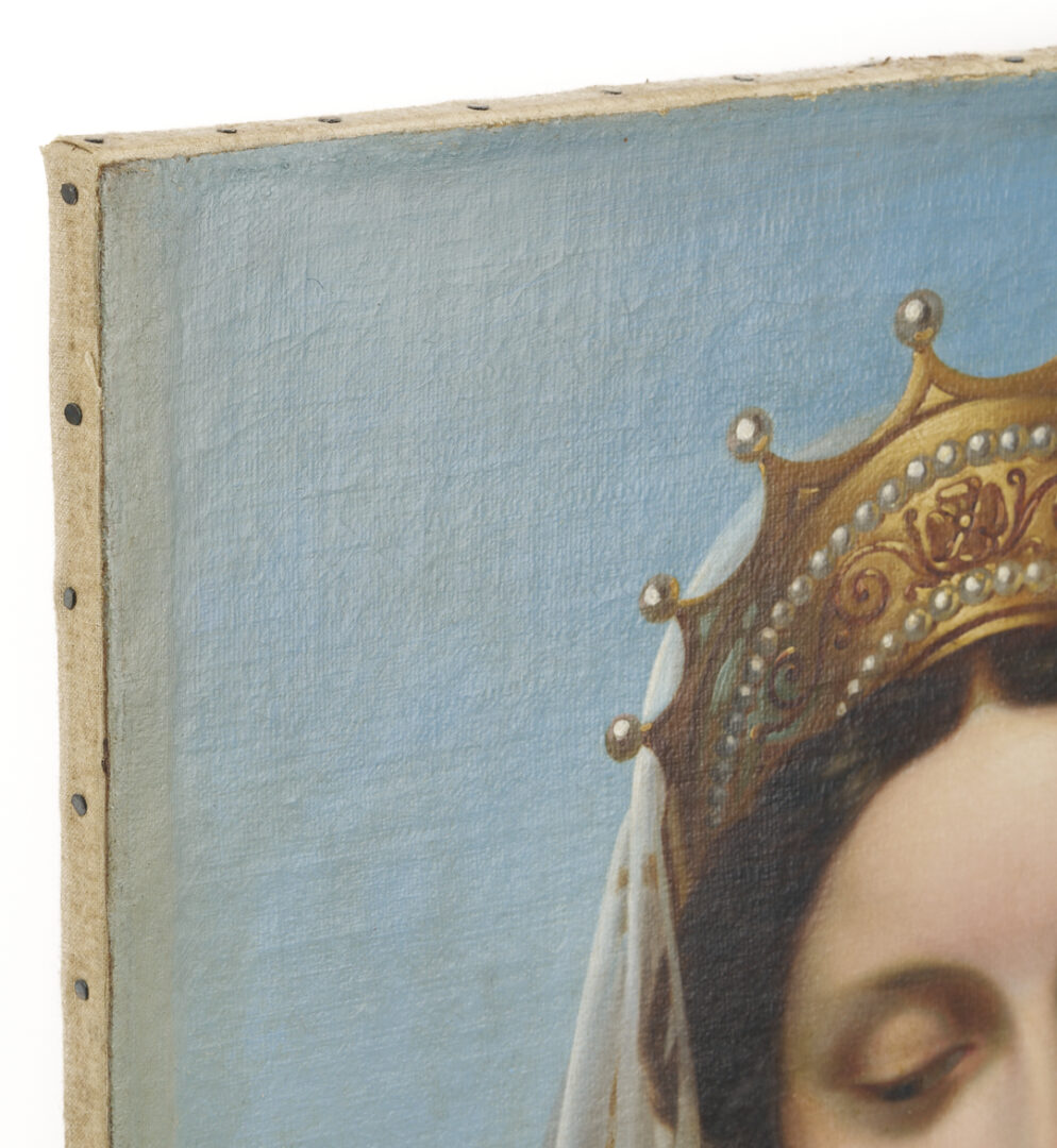 Lot 137: Circle of Ingres, Portrait of a Lady with Mirror, Poss. Cleopatra
